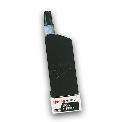 Rotring tusche schwarz - tusche, flasche